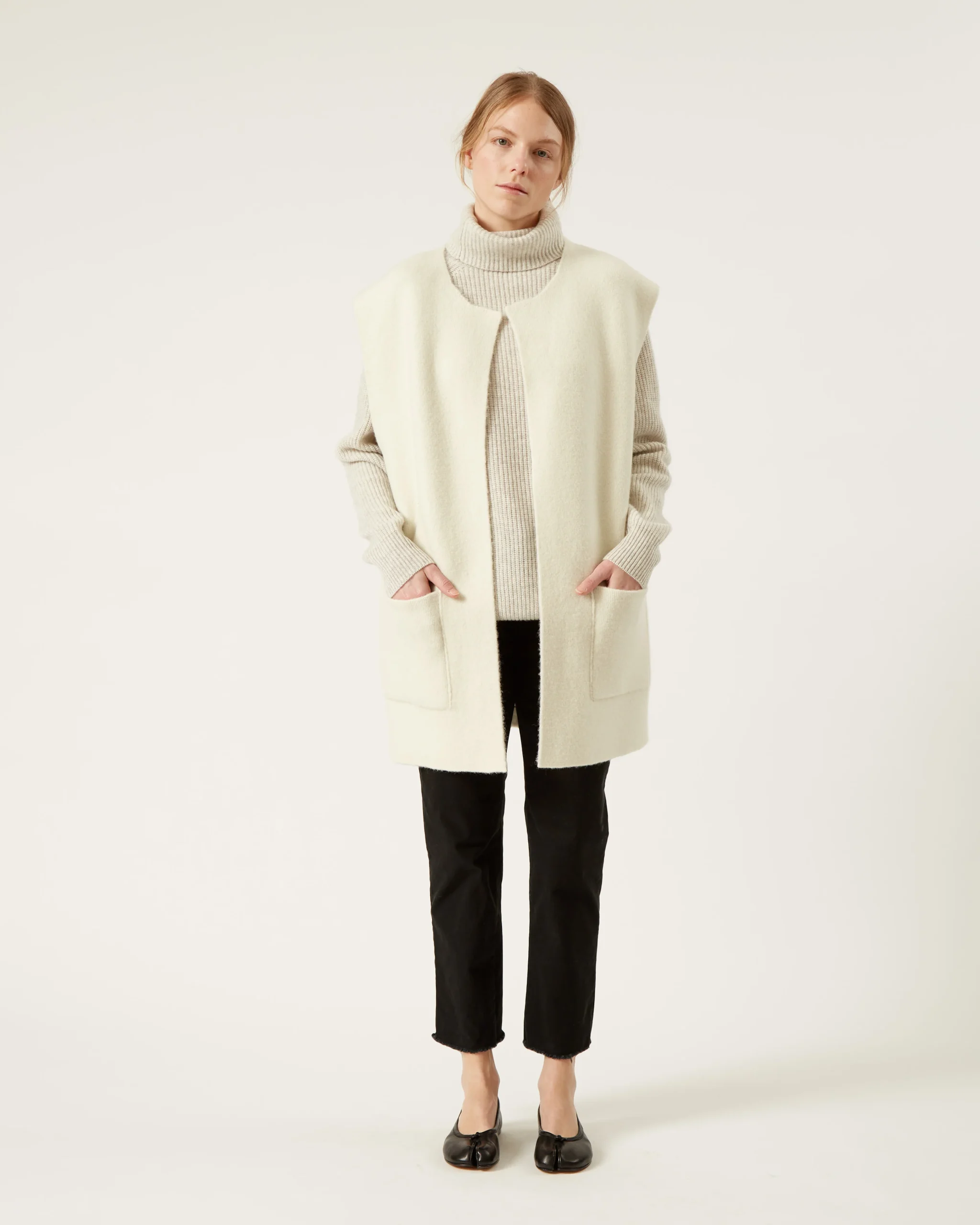 cardigan double face en laine et yak ORLA – Image 4