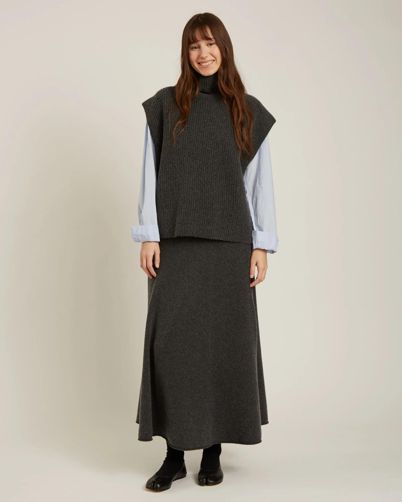 jupe en laine et cachemire THELMA – Image 5
