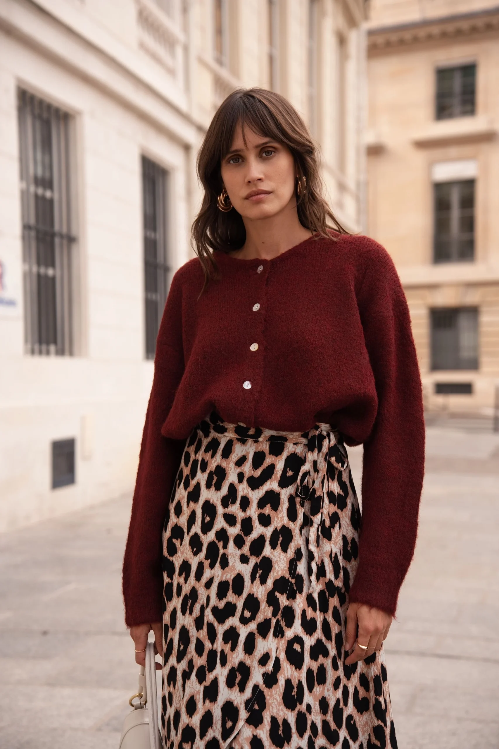 Cardigan Adèle - Bordeaux – Image 2