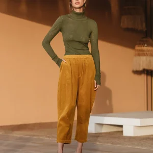 Pantalon Crysta - Ocre