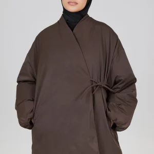 La Doudoune Croisée Brun