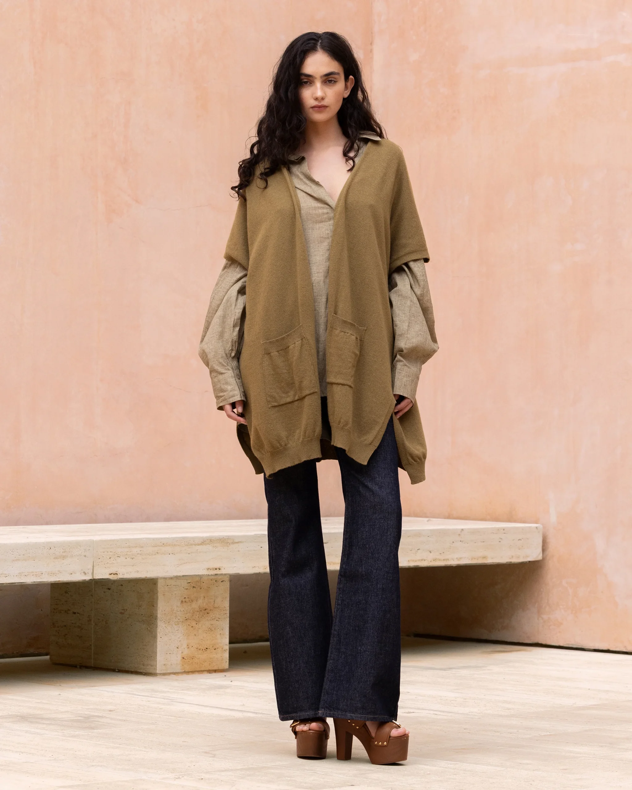 Cardigan Camelia - Marron Olive – Image 2