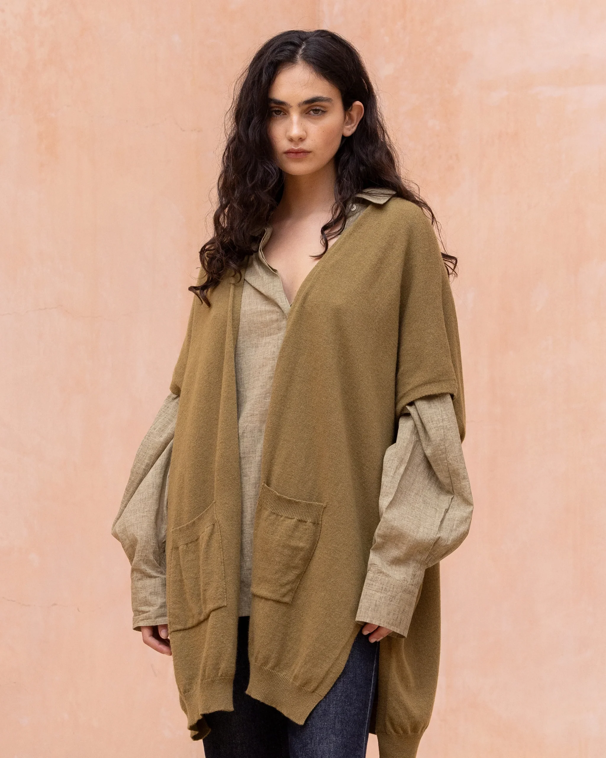 Cardigan Camelia - Marron Olive – Image 3