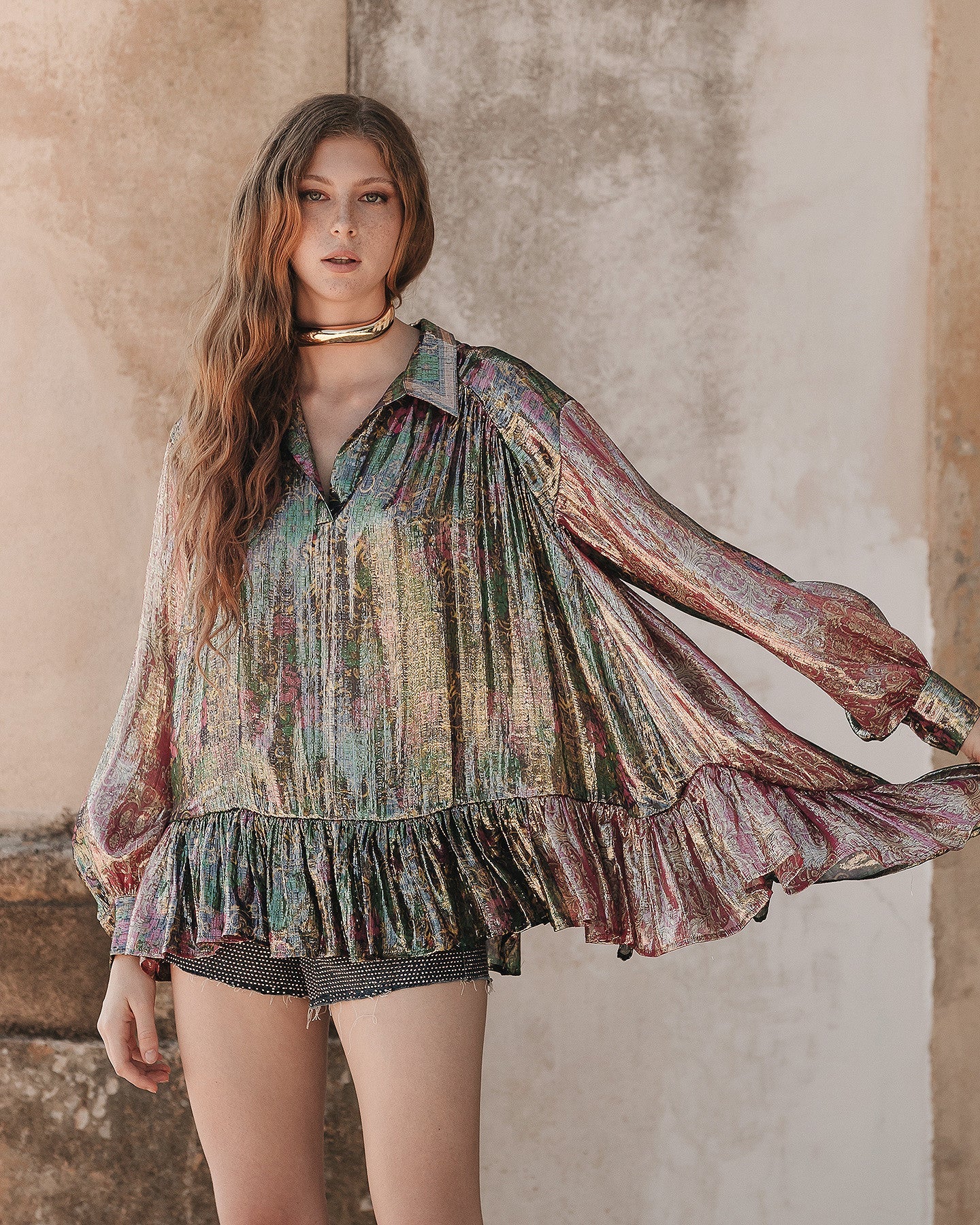 Blouse Rosemay - Rouge – Image 6