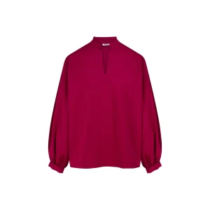 Blouse Sand en popeline amaranthe