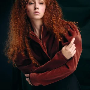 Veste Cleo velours -  sur commande