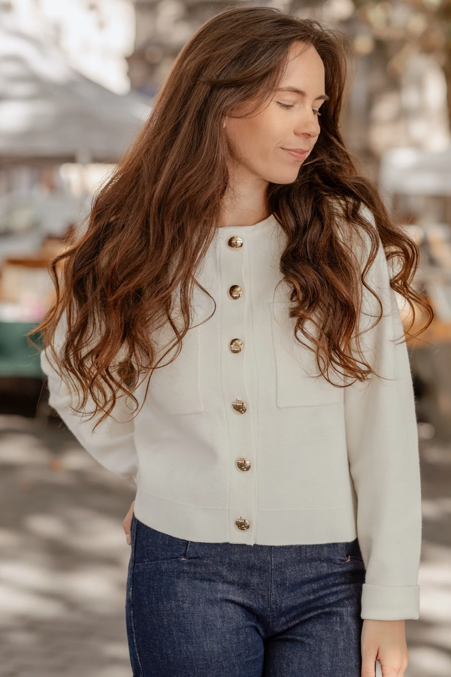 Cardigan Lucien écru – Image 4