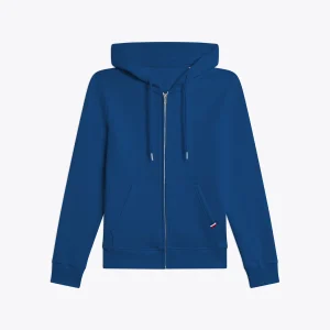 Hoodie molletonné zippé femme