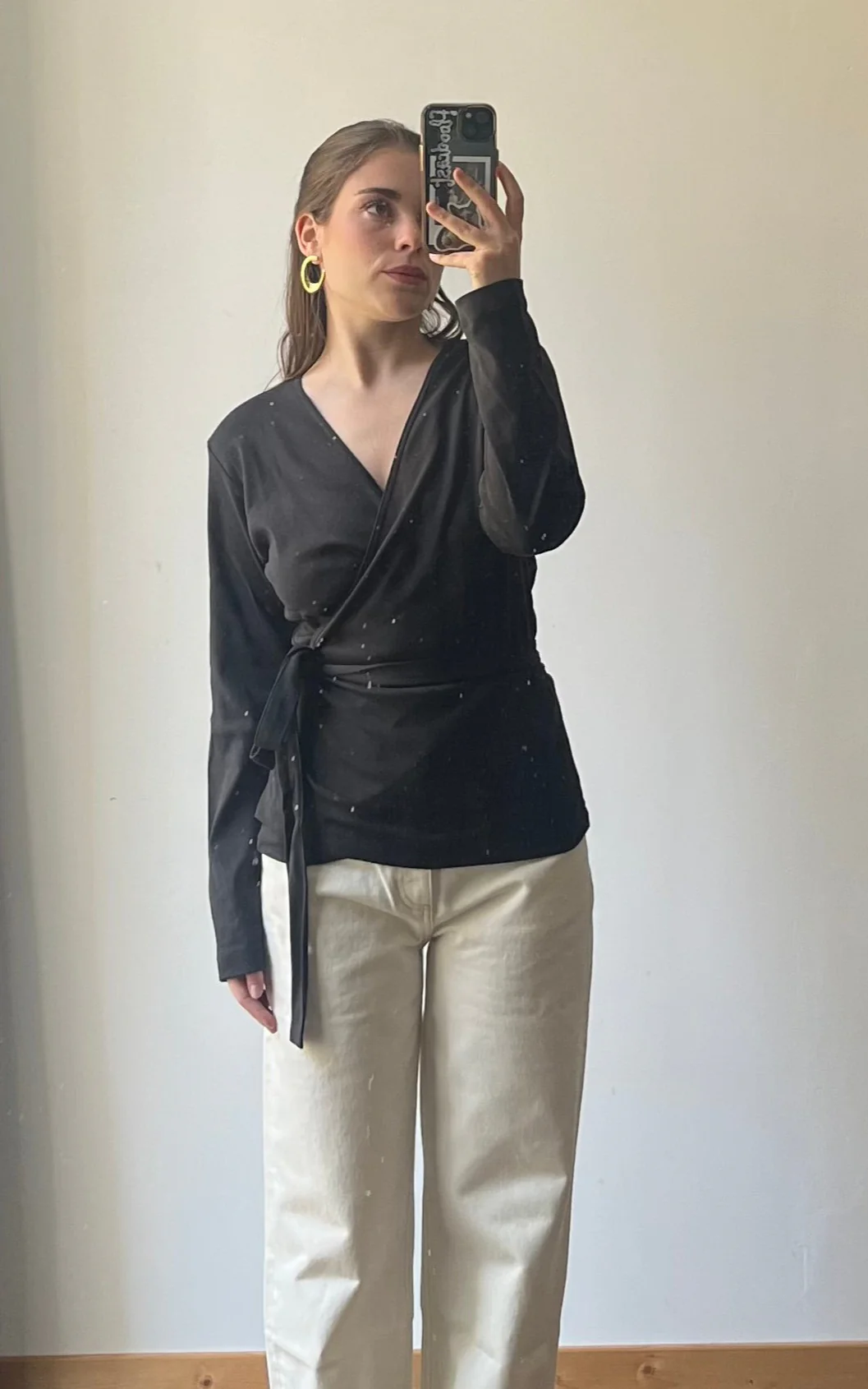Haut femme cache-cœur 100% coton biologique – fabrication portugaise – Image 6