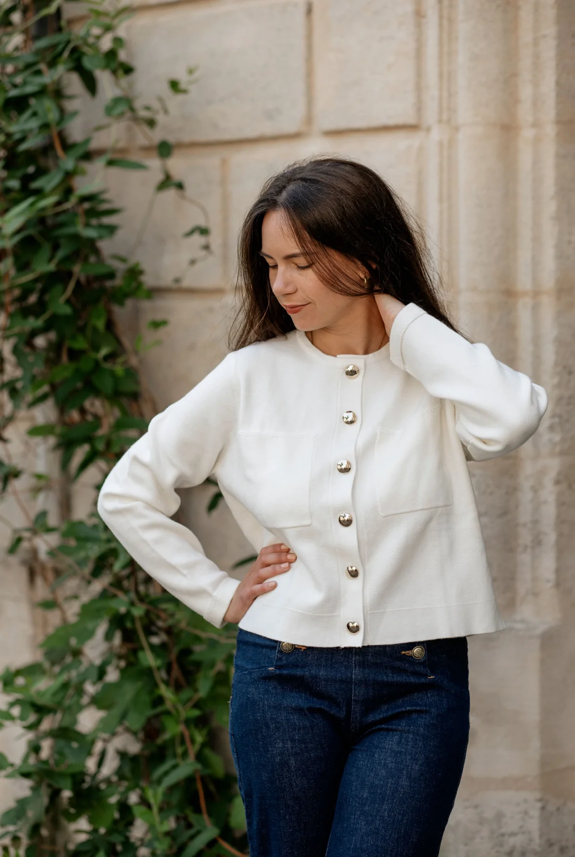 Cardigan Lucien écru – Image 2