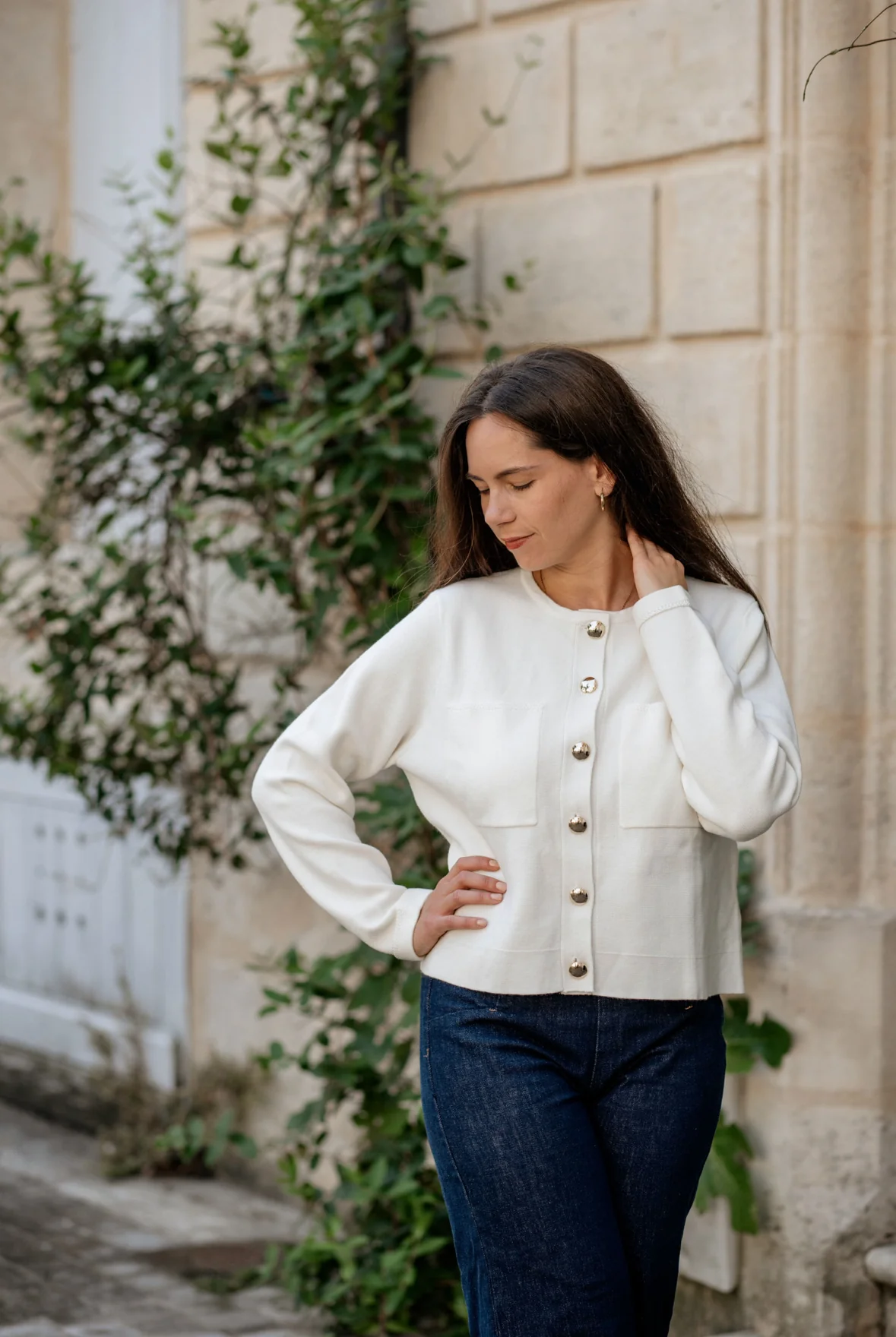 Cardigan Lucien écru – Image 3