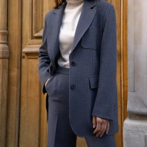 Blazer gris oversize Serge