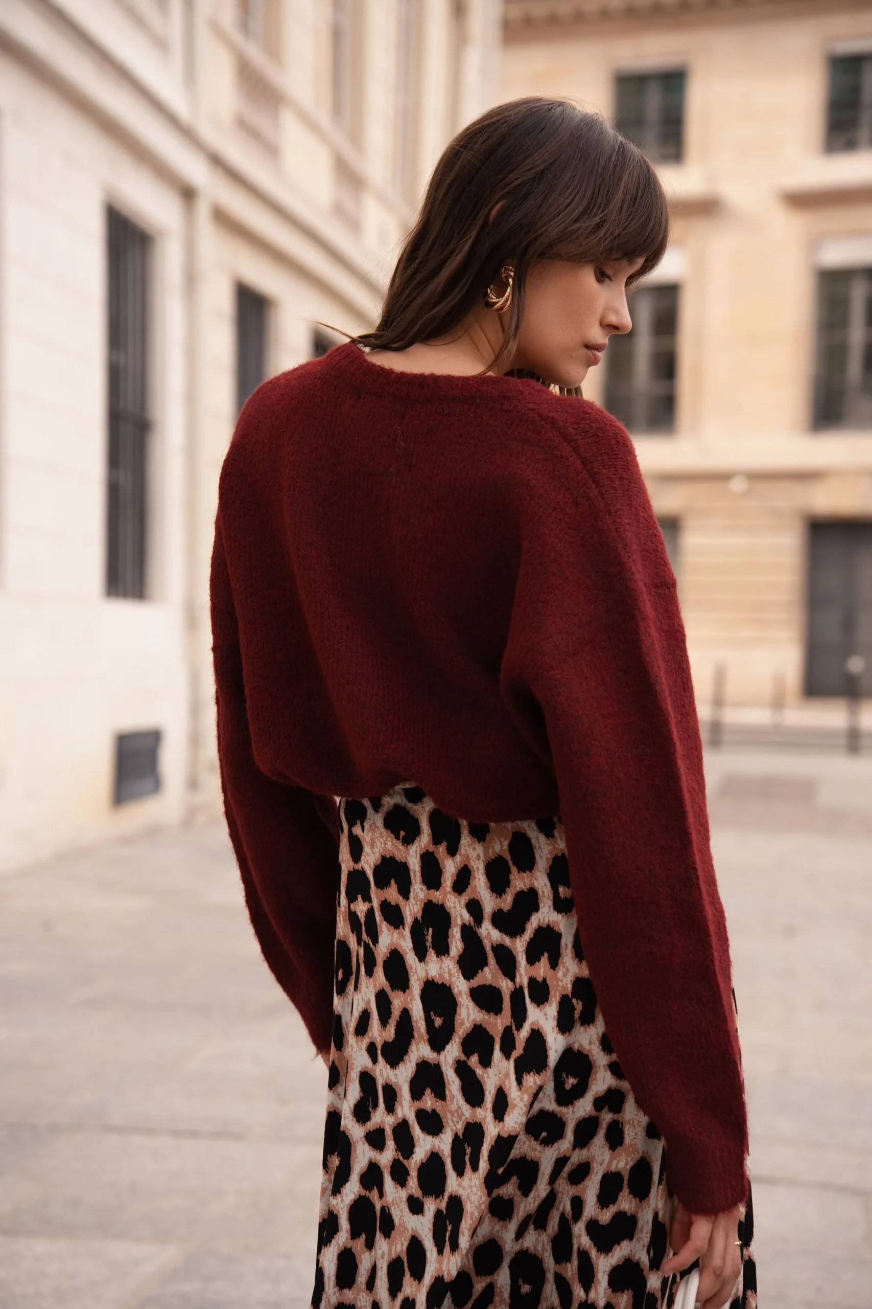 Cardigan Adèle - Bordeaux – Image 3