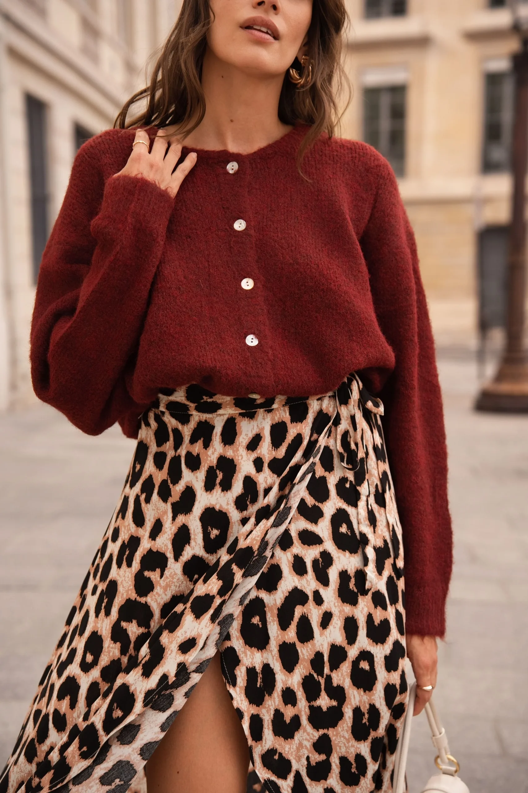Cardigan Adèle - Bordeaux – Image 7