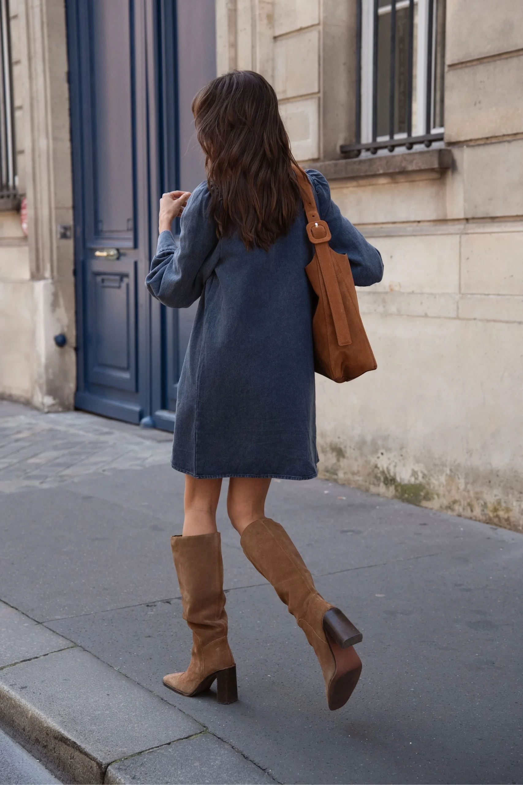 Robe Célestine - Bleu marine – Image 4