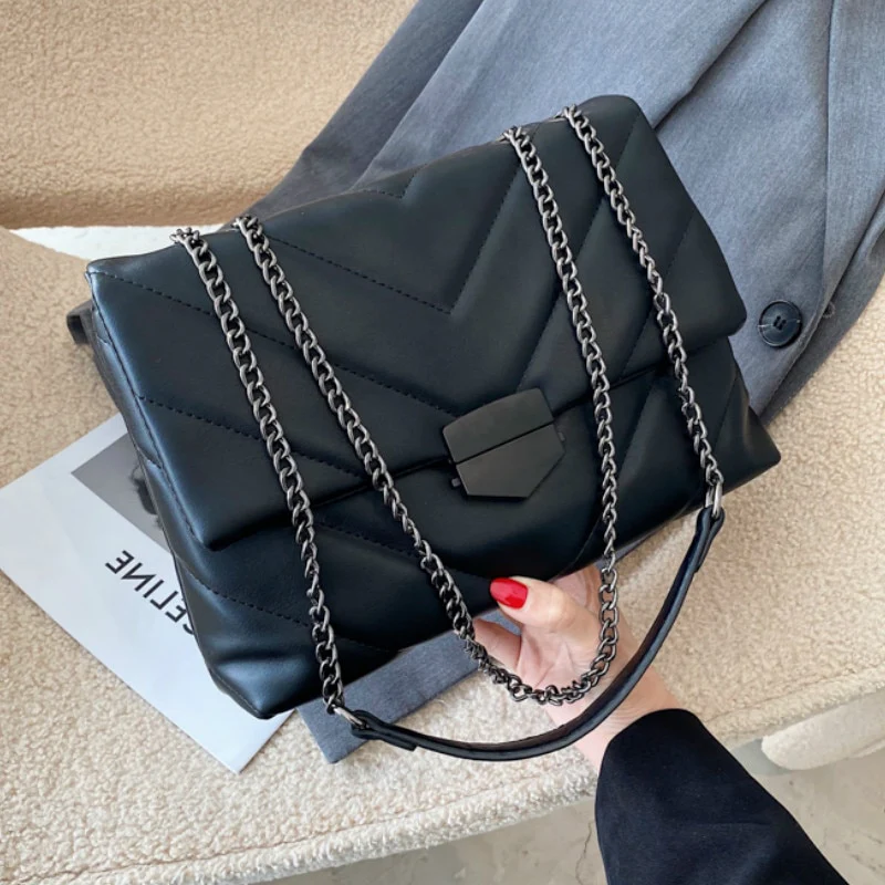 Sac a Main Matelassé Noir - Miranda – Image 5