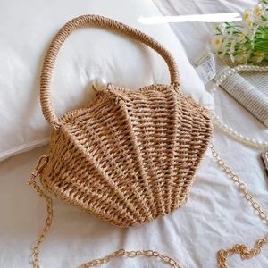 Sac en Paille Coquillage - Kay